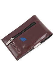 Smart Bluetooth Wallet Money Clip RFID Blocking Genuine Leather Women and Men Wallet Card Holder Small Thin Wallet