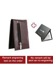 Smart Bluetooth Wallet Money Clip RFID Blocking Genuine Leather Women and Men Wallet Card Holder Small Thin Wallet