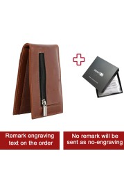 Smart Bluetooth Wallet Money Clip RFID Blocking Genuine Leather Women and Men Wallet Card Holder Small Thin Wallet