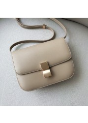 2022 New Fashion Women Cowhide Shoulder Bags Crossbody Bags For Ladies Candy Colors Messenger Bag Genuine Leather Bags