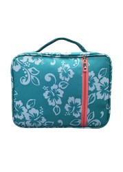 Waterproof Cover Portable Canvas Bible Cover Floral Pattern Handbag With Handle And Zippered Carrying Pocket Book Holder