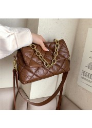 luxury designer shoulder bag women chain purse and handbags female 2022 soft pu leather crossbody bag theme small handbag