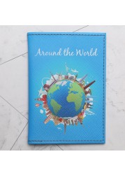 Portable Passport Travel Ticket Package Convenient Passport Bag Passport Case Travel Map Holder Protective Clip Travel Map