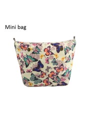 7 Colors Mini Size Inner Lining Zipper Pocket For Obag Insert With Inner For O Bag