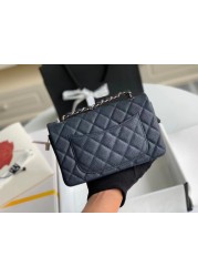 Classic cow and sheep leather bag ladies new net red fashion caviar bag trend wild luxury simple leather production high quality