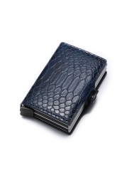 Women Counter Rfid id Credit Card Holder Case Wallet Crocodile Business Bank Card Holder Bag Pink Creditcard Visit Card Holder Trolley