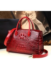 High quality luxury handbags for women, high quality crocodile pattern handbag