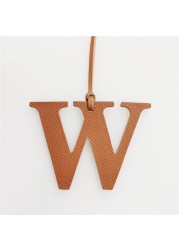 Leather English Letters Charm W Personalized Bag Necklace