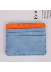 PU thin card holder multi-purpose female student card holder bank card holder credit card holder portable holder