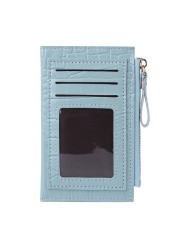 Small Wallet Wallet Casual Leather Card Holder Men PU Litchee Style Vintage Card Holder Women Solid Color Small Wallets