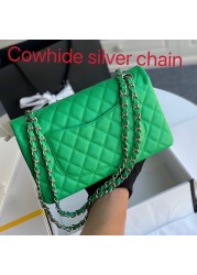 Top quality caviar leather leather handbag 2022 shoulder bag designer chain bag ladies crossbody fashion handbag