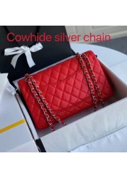 Top quality caviar leather leather handbag 2022 shoulder bag designer chain bag ladies crossbody fashion handbag