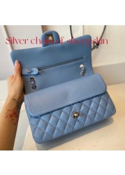 Top quality caviar leather leather handbag 2022 shoulder bag designer chain bag ladies crossbody fashion handbag