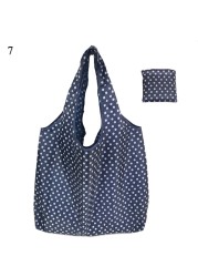 Environmental Shopping Bag Women Foldable Casual Handbag Floral Multifunctional Convenient Shopping Pouch Large Capacity Bag