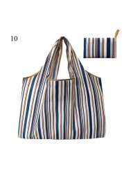 Environmental Shopping Bag Women Foldable Casual Handbag Floral Multifunctional Convenient Shopping Pouch Large Capacity Bag