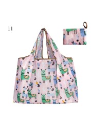 Environmental Shopping Bag Women Foldable Casual Handbag Floral Multifunctional Convenient Shopping Pouch Large Capacity Bag