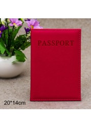 New Fashion PU Women's Passport Holder Couple Models Girls Passport Cover Unisex Card Case Man Card Holder