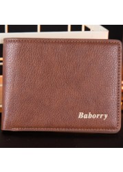 BABORRY Men's Business Aluminum Cash ID Card Holder RFID Blocking Slim Metal Wallet Coin Purse Card Credit Wallet