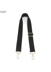 Faleto Polyester Purse Wide Shoulder Strap Replacement Adjustable Strap Fashion Crossbody Handbag Bucket Bag Straps Unisex