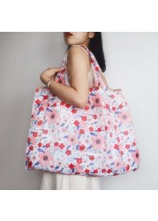 Foldable Oxford Shopping Bag Carrying Bag Eco-Friendly Large Reusable Nylon Shopping Bag