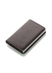 2022 Anti-Blocking Credit Card Holder Mens Metal Card Case RFID Aluminum Business Minimalist Travel Card Wallet