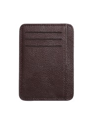 Small Wallet Wallet Casual Leather Card Holder Men PU Litchee Style Vintage Card Holder Women Solid Color Small Wallets