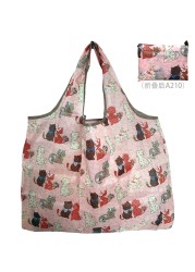 Reusable Foldable High Quality Shopping Bag Large Size Tote Bag Eco Bag Waterproof T-shirt Bag Shopkeeper Bags Eco Tote Bags