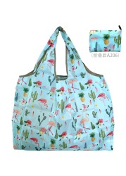 Reusable Foldable High Quality Shopping Bag Large Size Tote Bag Eco Bag Waterproof T-shirt Bag Shopkeeper Bags Eco Tote Bags