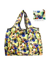 Reusable Foldable High Quality Shopping Bag Large Size Tote Bag Eco Bag Waterproof T-shirt Bag Shopkeeper Bags Eco Tote Bags