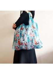 Reusable Shopping Bag Foldable Eco-friendly Polyester Bag Large Capacity Shopping Bag Grocery Bags Foldable Shopping Bag Handbags