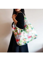 Reusable Shopping Bag Foldable Eco-friendly Polyester Bag Large Capacity Shopping Bag Grocery Bags Foldable Shopping Bag Handbags