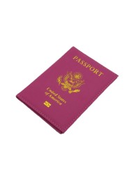 PU Leather Passport Cover Vintage American Covers Card Holder Organizer Bag Travel USA