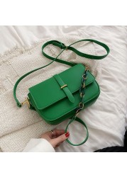 2022 New Women Crossbody Bags Solid Color Fashion PU Leather Women's Face Solid Color Shoulder Bag Female Messenger Bag