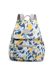 2021 floral pattern anti-theft backpack ladies fashion multifunctional travel backpack high quality nylon student school bags