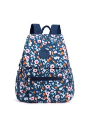 2021 floral pattern anti-theft backpack ladies fashion multifunctional travel backpack high quality nylon student school bags