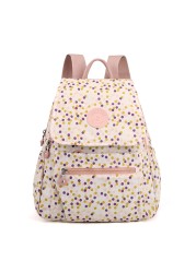 2021 floral pattern anti-theft backpack ladies fashion multifunctional travel backpack high quality nylon student school bags