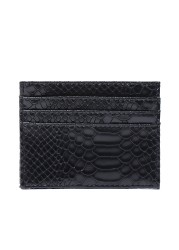 Customized Hot Sales Card Holder Men Women Ostrich/Crocodile/Python/Snake PU Leather PU Wallets Small Card Holder Bag Card Holder