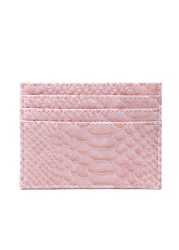 Customized Hot Sales Card Holder Men Women Ostrich/Crocodile/Python/Snake PU Leather PU Wallets Small Card Holder Bag Card Holder