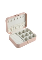 2021 Portable Jewelry Box Jewelry Organizer Display Jewelry Box Travel Boxes PU Leather Storage Box Jewel Holder Joyero