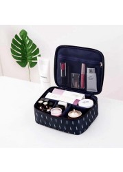 Travel Cosmetic Bag with Flamingo Patterns for Women, Zipper Trunk Makeup Bag, Storage Bag, Toiletry Box