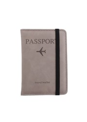 831A Simple Fashion Passport Holder World Map Thin Slim Personality Travel Wallet Gift PU Leather Card Holder Cover Unisex