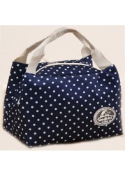 Fashion Portable Insulated Oxford Cloth Lunch Bag Thermal Food Picnic Lunch Bags for Women Men Kids Print Lunch Box Tote