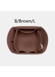 BAMIDER Brand Liner Bag Women Bags With Cover Felt Cloth Insert Travel Cosmetic Bag Organize Storage Bag In Bag