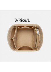 BAMIDER Brand Liner Bag Women Bags With Cover Felt Cloth Insert Travel Cosmetic Bag Organize Storage Bag In Bag