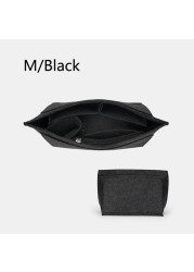 New Liner Bag BAMADER Organize Cosmetic Bag Felt Cloth Makeup Bag Support Handbag Liner Portable Travel Insert Purse Bags