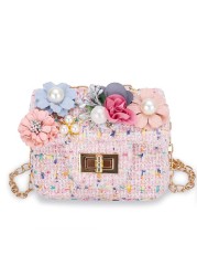 Fashion Cute Girl Shoulder Messenger Bag Children Crossbody Chain Handbag Kid Girl Bags Princess Cross Body Bags Purse