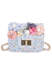 Fashion Cute Girl Shoulder Messenger Bag Children Crossbody Chain Handbag Kid Girl Bags Princess Cross Body Bags Purse