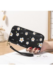 Women Lady Wallets Flower Long Zipper Coin Purse Cards Holder Woman Bags Purse Purse Purse Clutch Money Wristlet