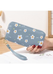 Women Lady Wallets Flower Long Zipper Coin Purse Cards Holder Woman Bags Purse Purse Purse Clutch Money Wristlet