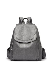 Women Quality Leather Backpack For Girls Bag Doss Casual Daypack Black Backpack Vintage School Bags For Girls Mochila Backpack